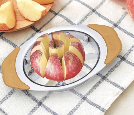 Anjali Stainless Stainless Steel Apple Cutter with 8 Blades - Effortlessly Slice and Core Apples, Enhance Your Kitchen with This Fruit Slicer - Perfect for Home Use A01 - Image 2